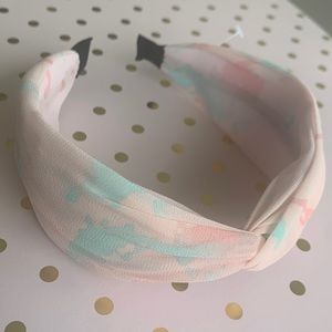 New Knot Headband Pale Pink & Light Blue